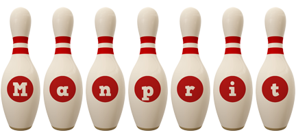 Manprit bowling-pin logo