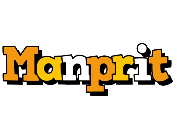 Manprit cartoon logo