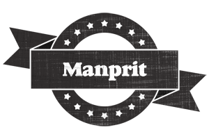 Manprit grunge logo