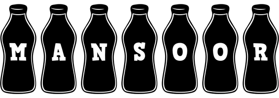Mansoor bottle logo