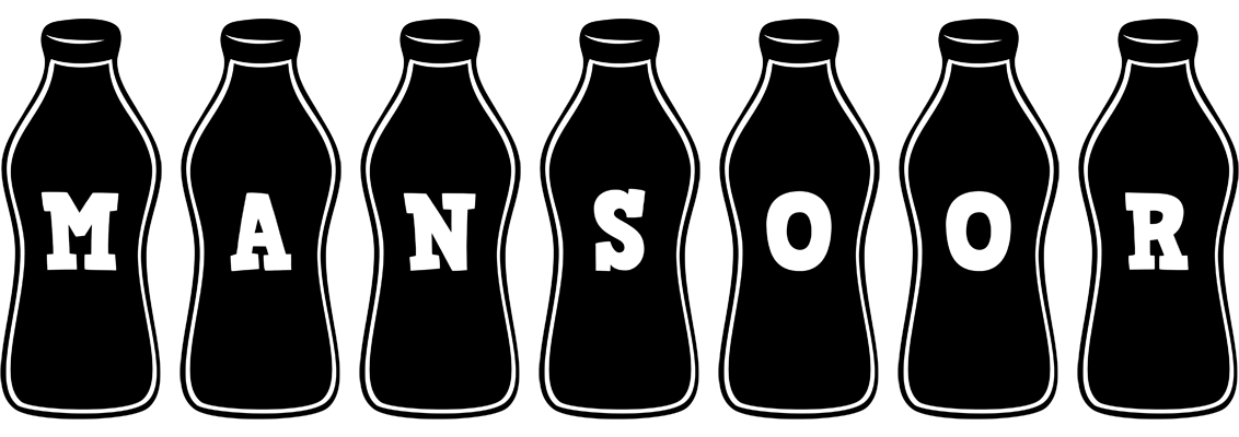 Mansoor bottle logo