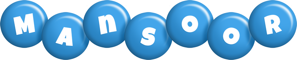 Mansoor candy-blue logo