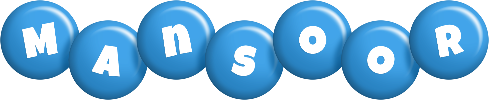 Mansoor candy-blue logo