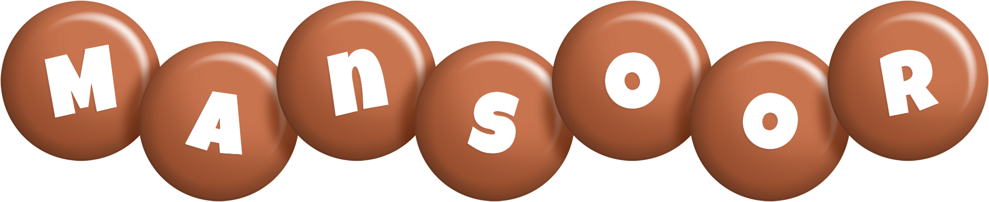 Mansoor candy-brown logo