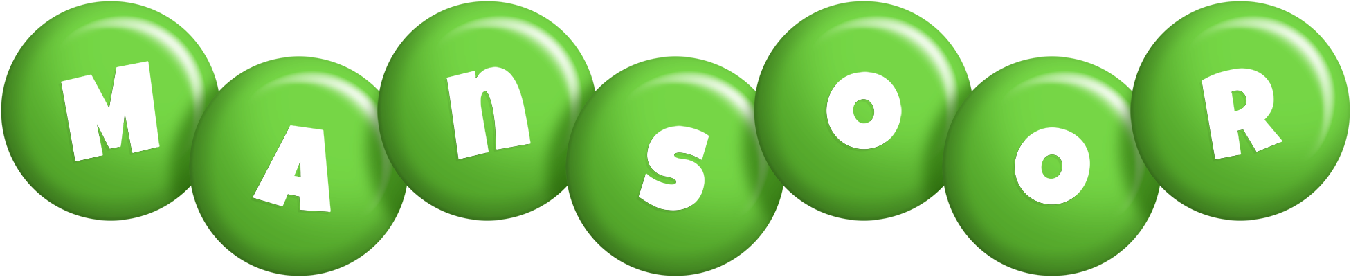 Mansoor candy-green logo