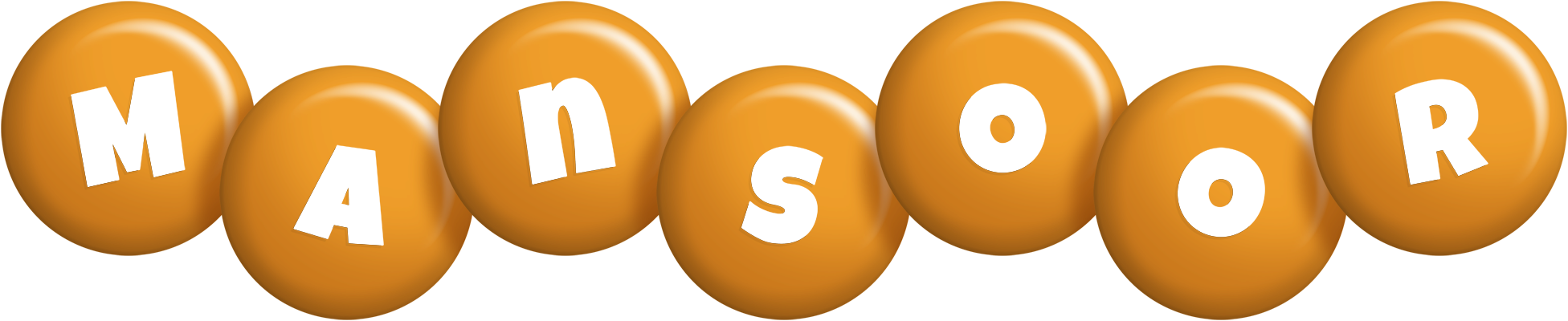 Mansoor candy-orange logo