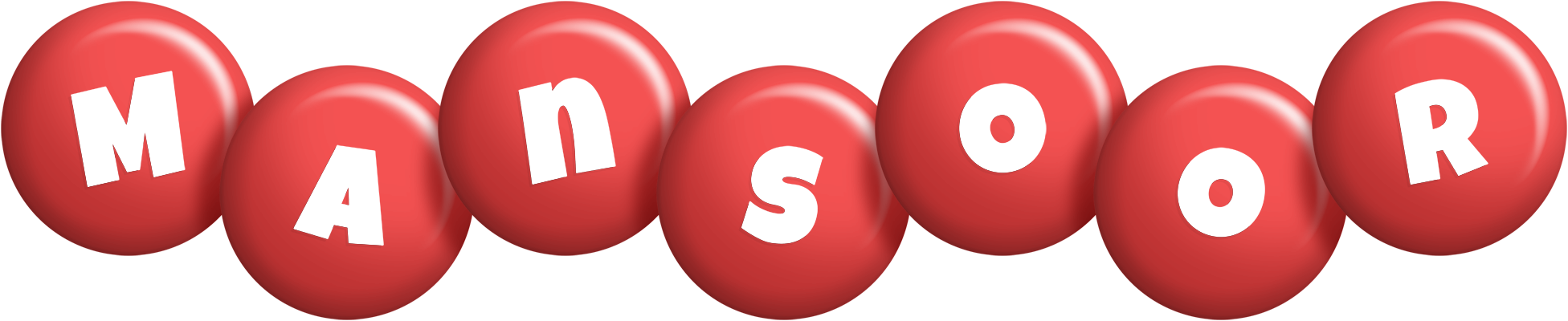 Mansoor candy-red logo