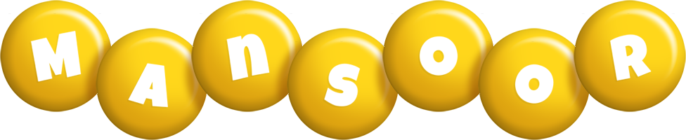 Mansoor candy-yellow logo