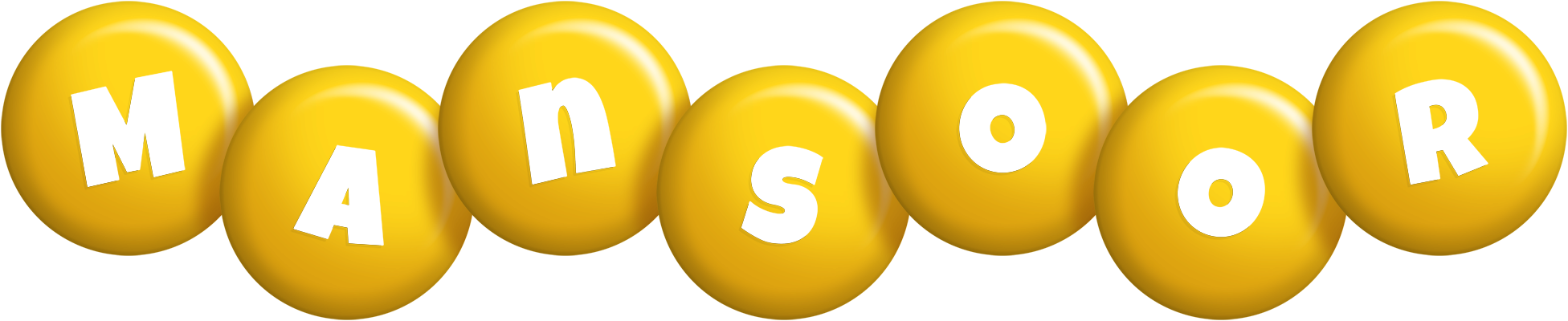 Mansoor candy-yellow logo