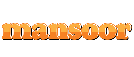 Mansoor orange logo