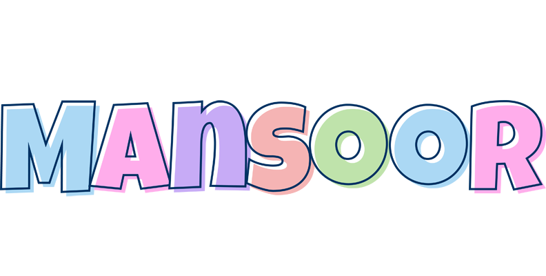 Mansoor pastel logo