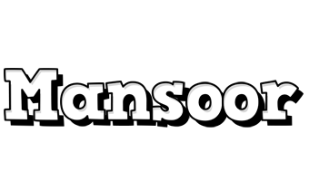 Mansoor snowing logo