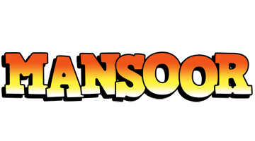 Mansoor sunset logo