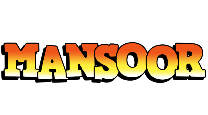 Mansoor sunset logo