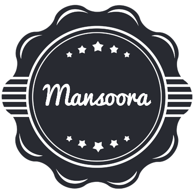 Mansoora badge logo