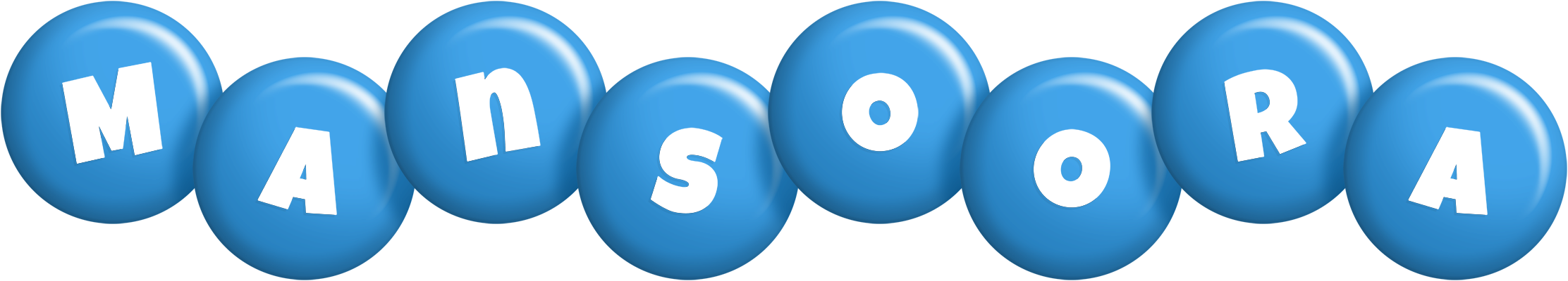 Mansoora candy-blue logo