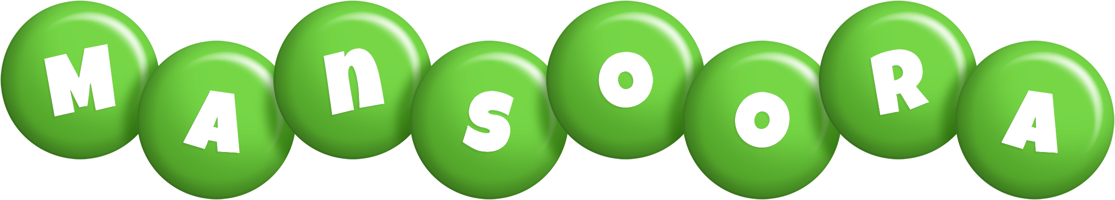 Mansoora candy-green logo