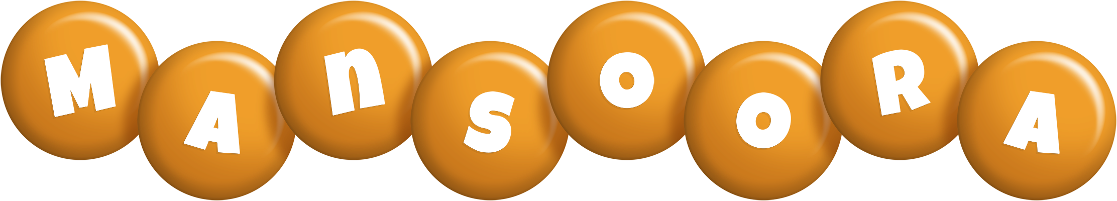 Mansoora candy-orange logo
