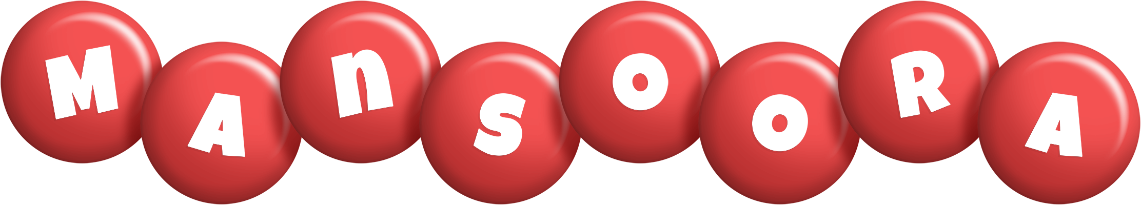 Mansoora candy-red logo