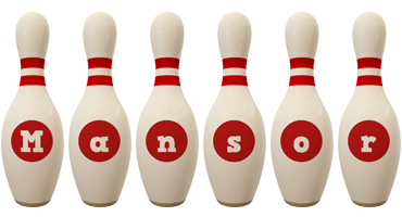 Mansor bowling-pin logo