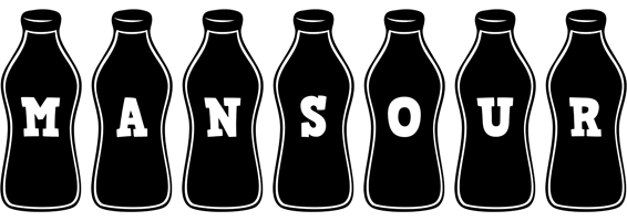 Mansour bottle logo