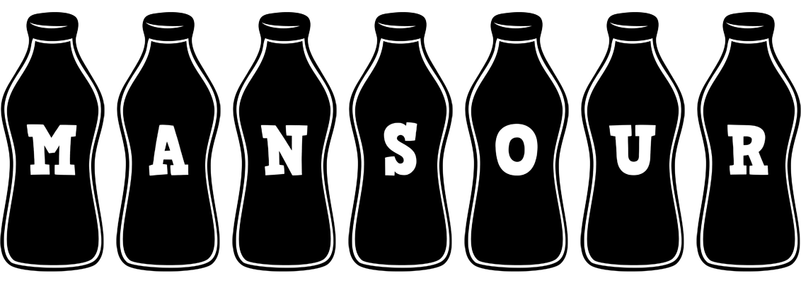 Mansour bottle logo