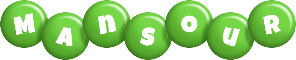 Mansour candy-green logo