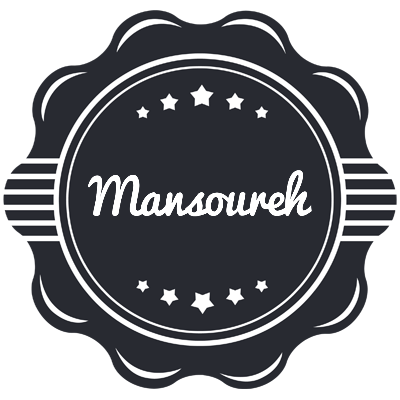 Mansoureh badge logo