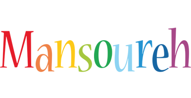 Mansoureh birthday logo