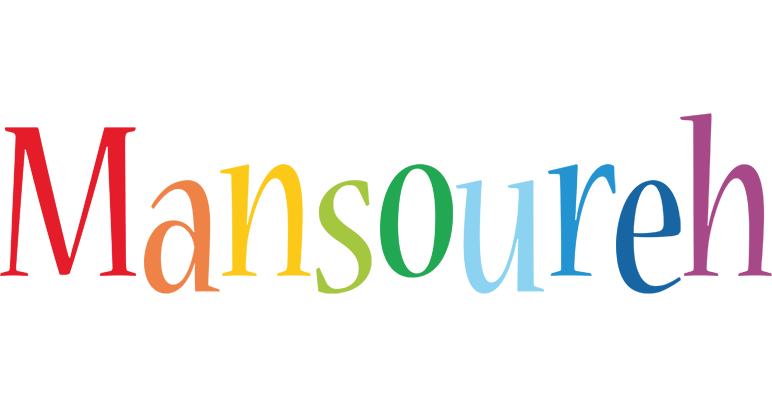 Mansoureh birthday logo