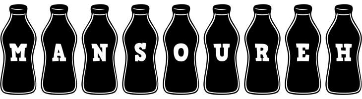 Mansoureh bottle logo