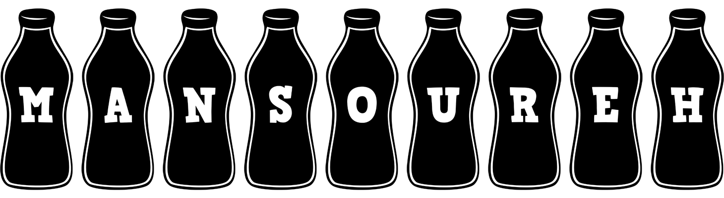 Mansoureh bottle logo