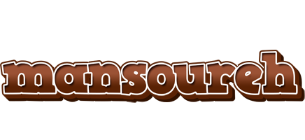 Mansoureh brownie logo