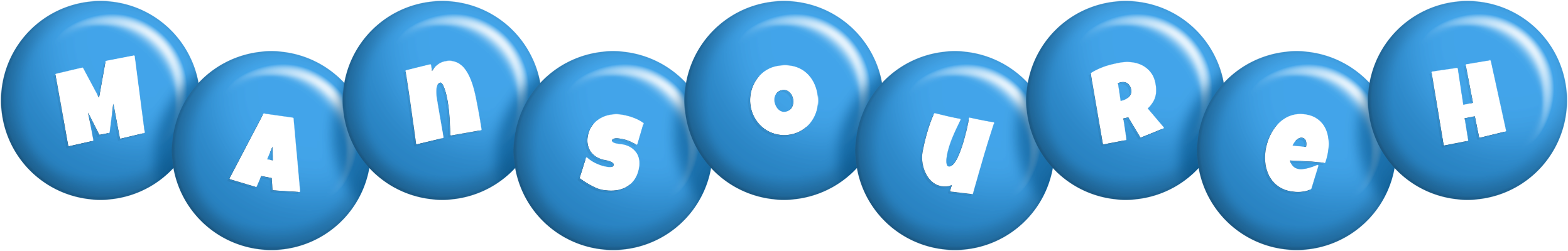 Mansoureh candy-blue logo