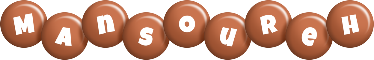 Mansoureh candy-brown logo