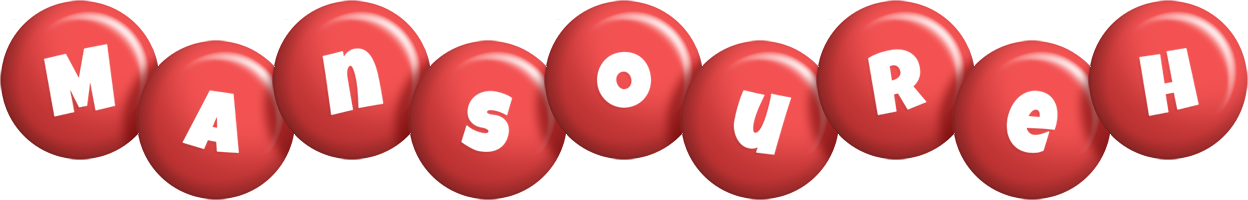 Mansoureh candy-red logo
