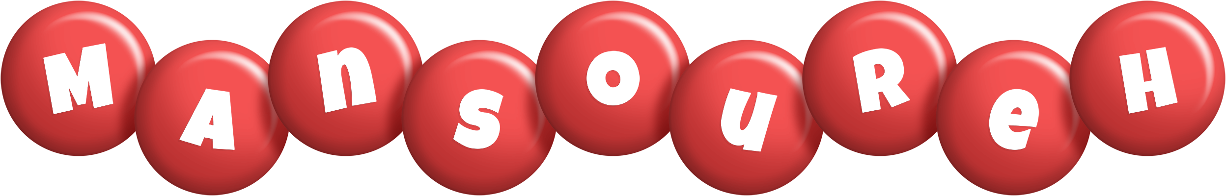 Mansoureh candy-red logo