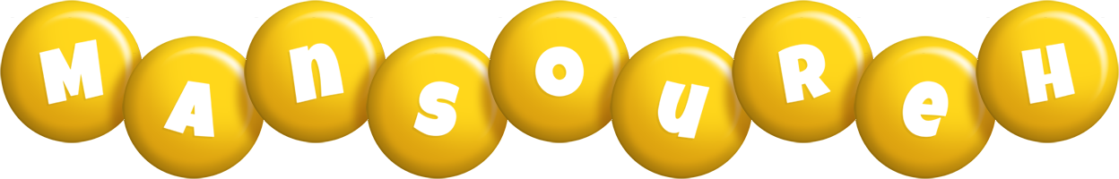 Mansoureh candy-yellow logo