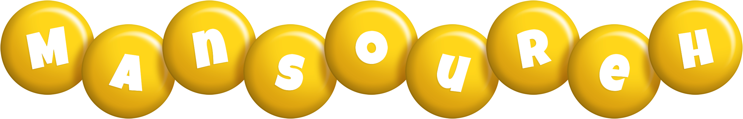 Mansoureh candy-yellow logo