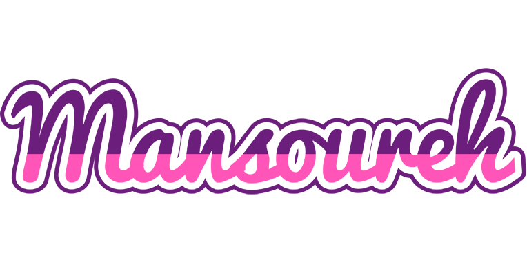 Mansoureh cheerful logo
