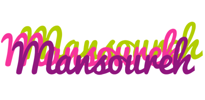 Mansoureh flowers logo