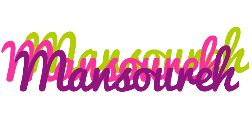 Mansoureh flowers logo