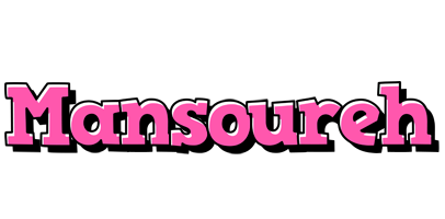 Mansoureh girlish logo