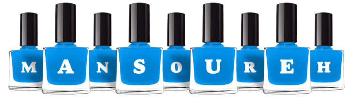 Mansoureh glossy logo