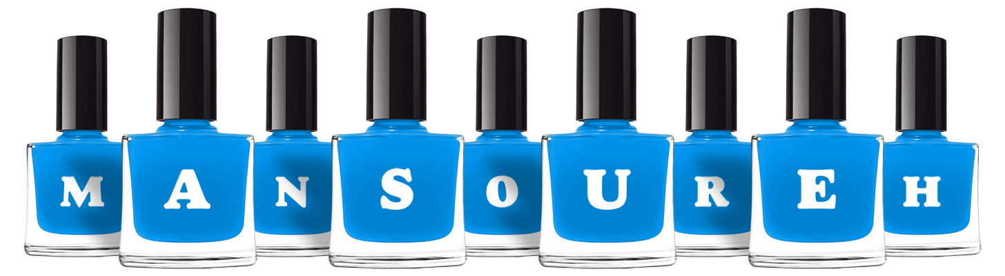 Mansoureh glossy logo