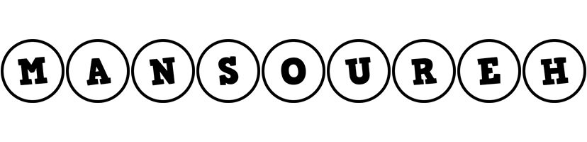 Mansoureh handy logo