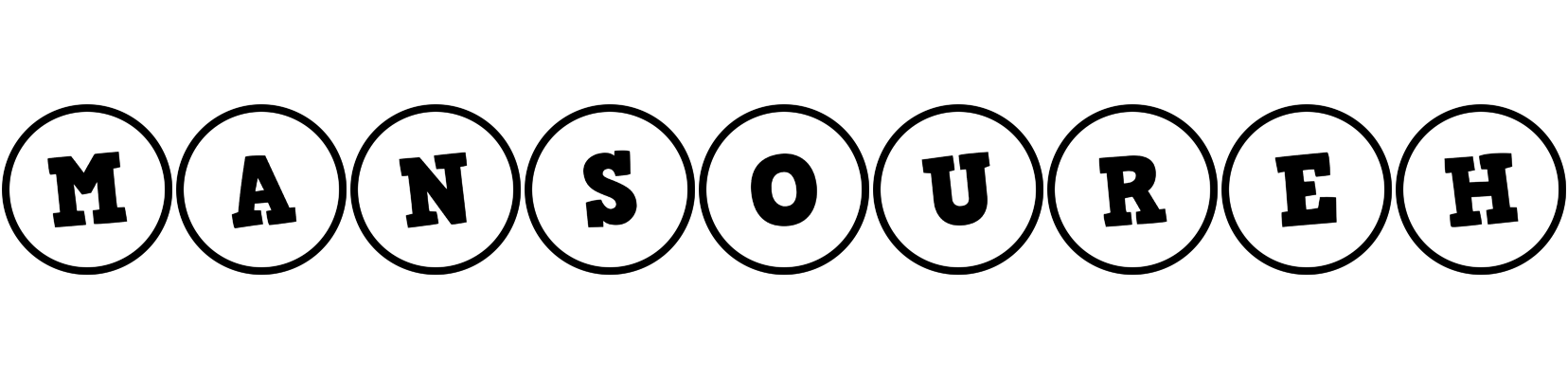 Mansoureh handy logo