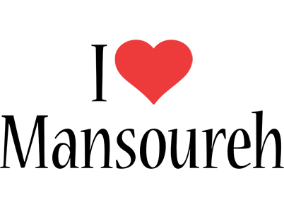 Mansoureh i-love logo