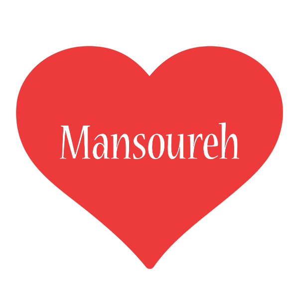 Mansoureh love logo