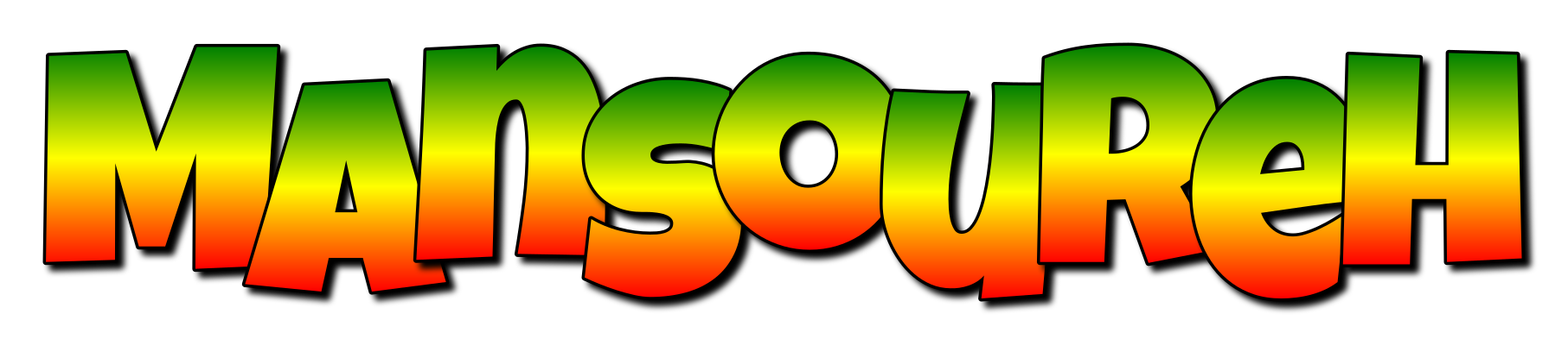 Mansoureh mango logo